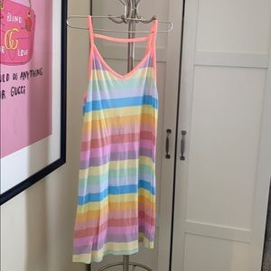 Rainbow sundress.